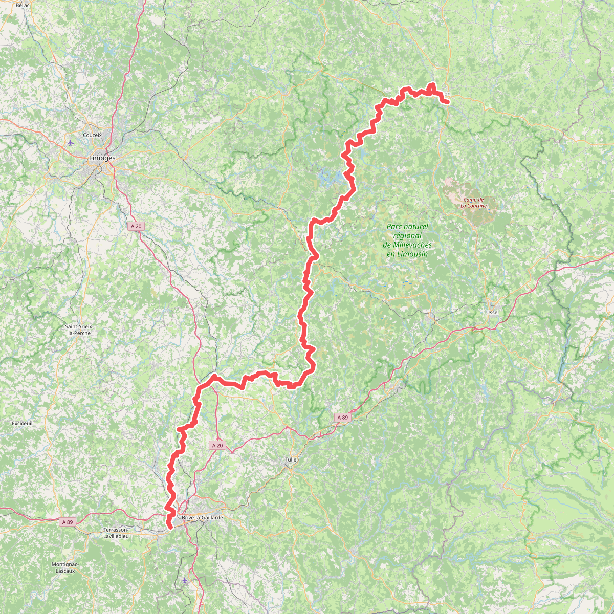 De Tours à Toulouse 03, Aubusson - Brive-la-Gaillarde