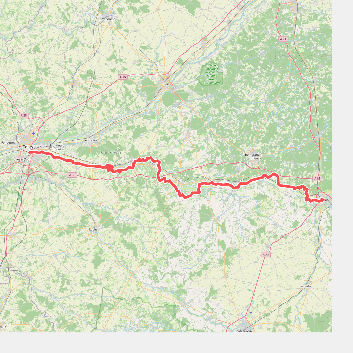Le Cher, de Tours à Vierzon