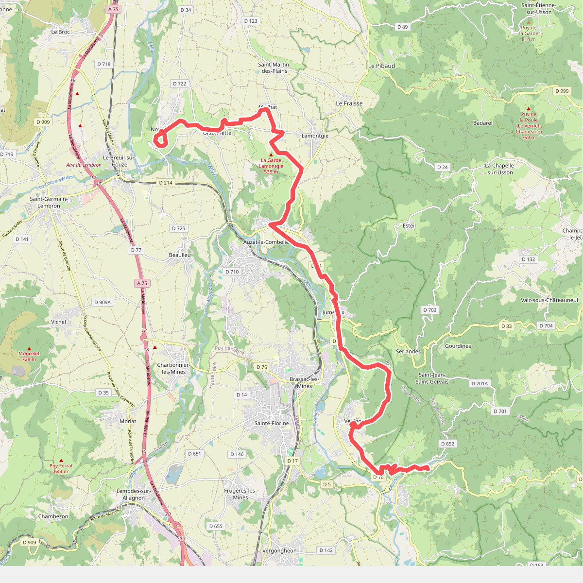 Chemin de Saint-Michel · Nonette – Auzon