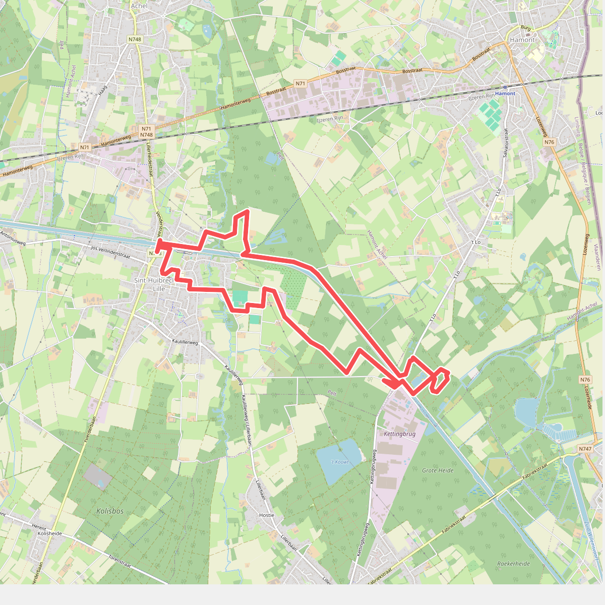 Sint-Huibrechts-Lille - De Bosuil - Rood