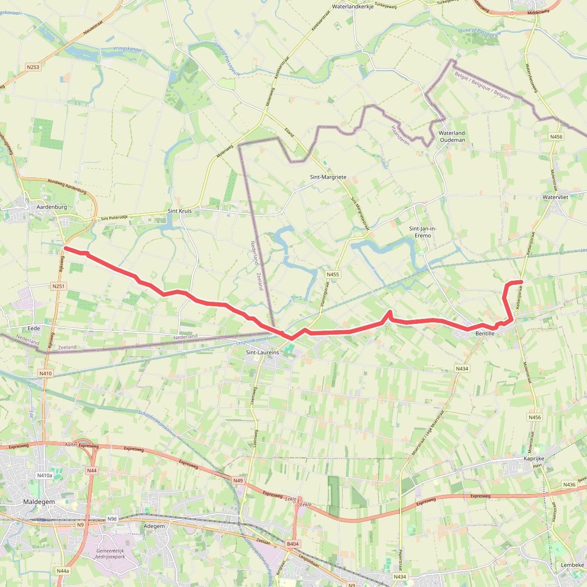 Eede - N456 · Grenslandpad etappe 2