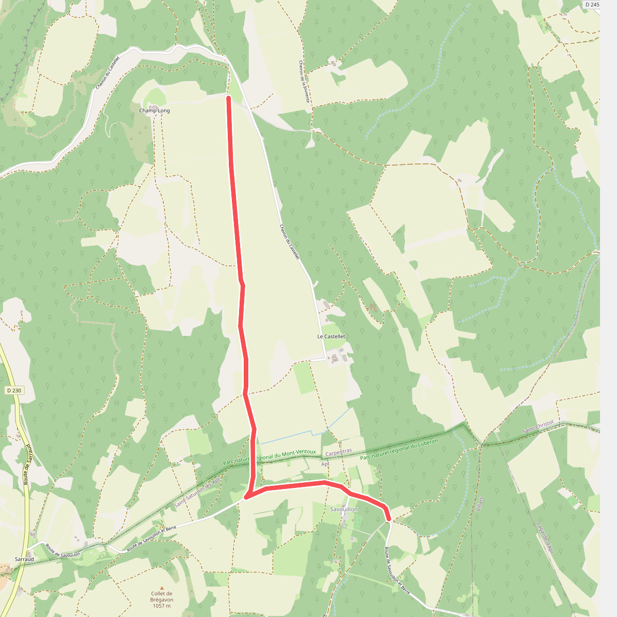 Du Jura à la Méditerranée · Les Roussons – Chemin de Lautin · Champ Long - Savouillon