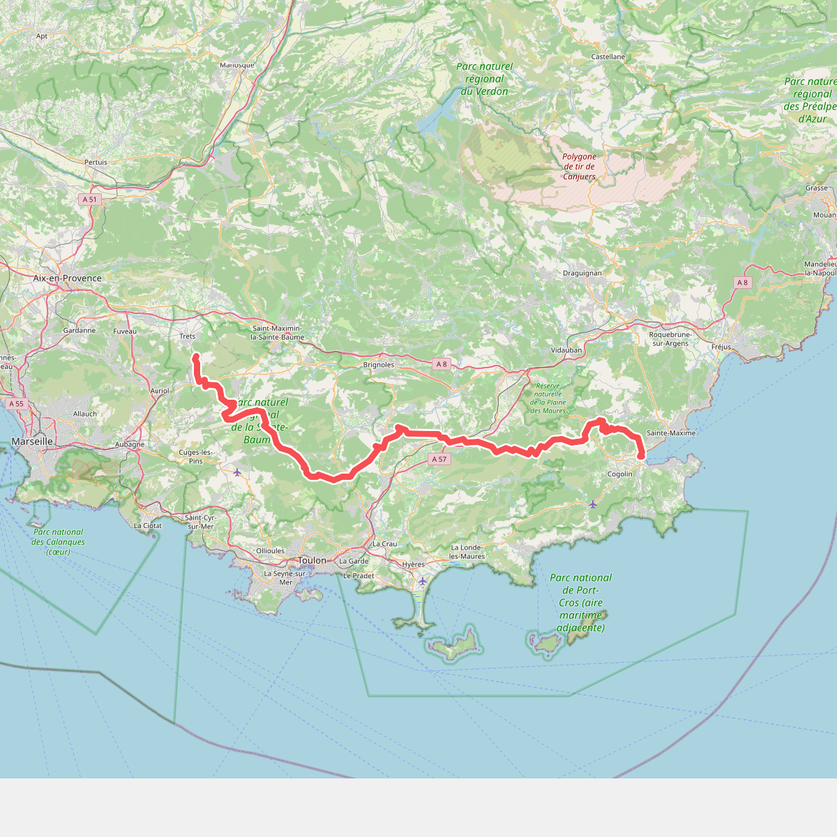 Du Jura à la Méditerranée · Saint Zacharie – Port Grimaud