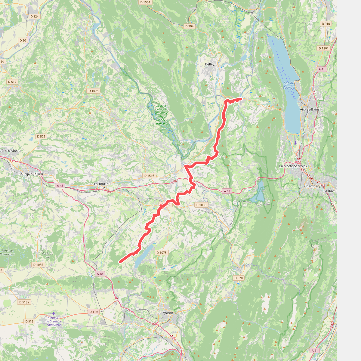 Via Gebennensis · Yenne – Sylve-Bénite