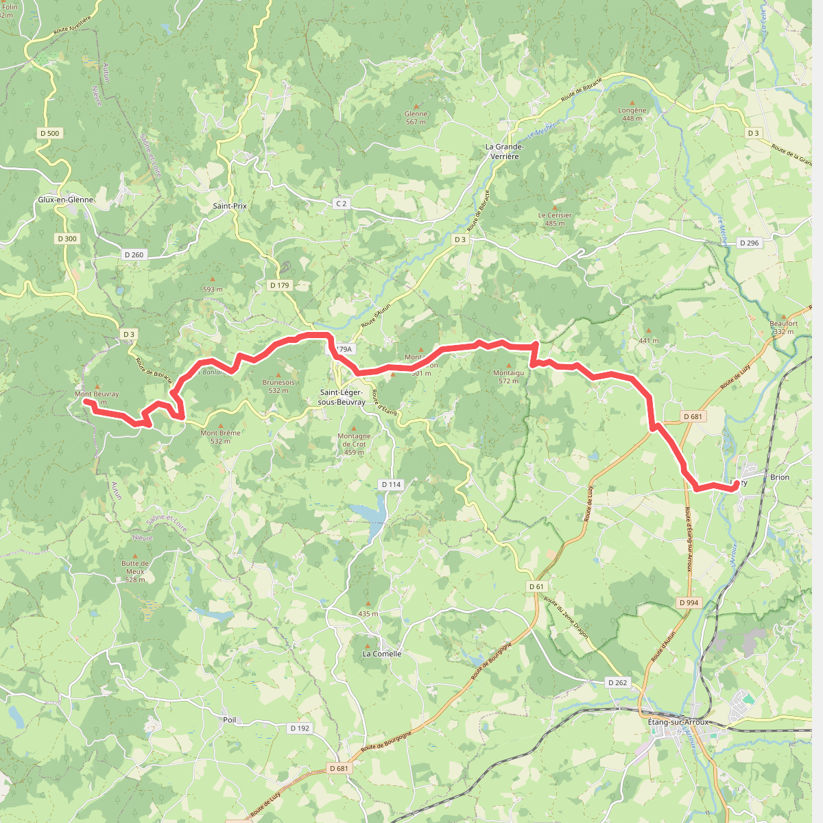 De Laizy à Mont Beuvray