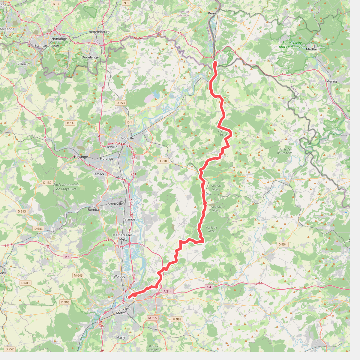 Chemin des Allemands · Perl – Metz