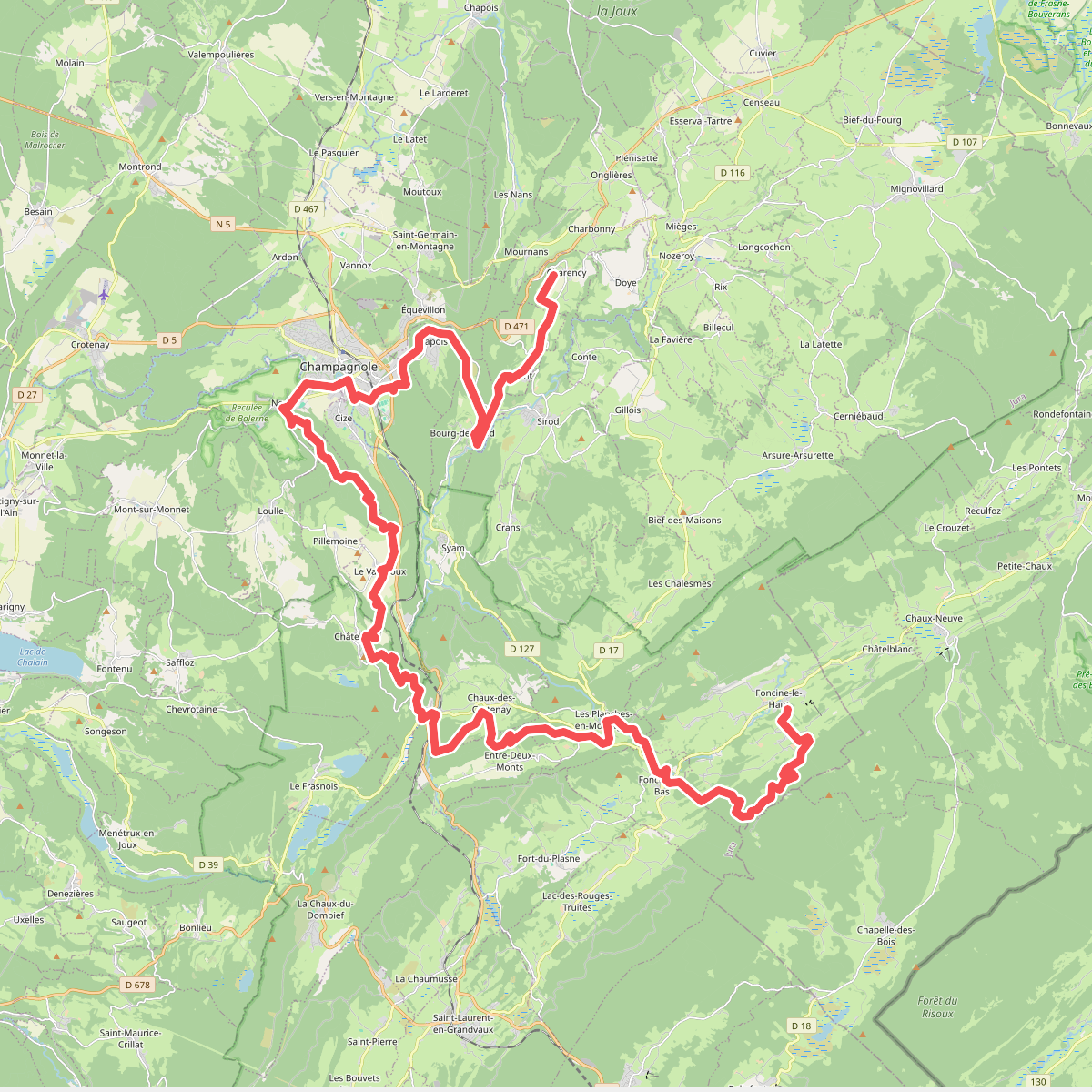 Champagnole Nozeroy Jura
