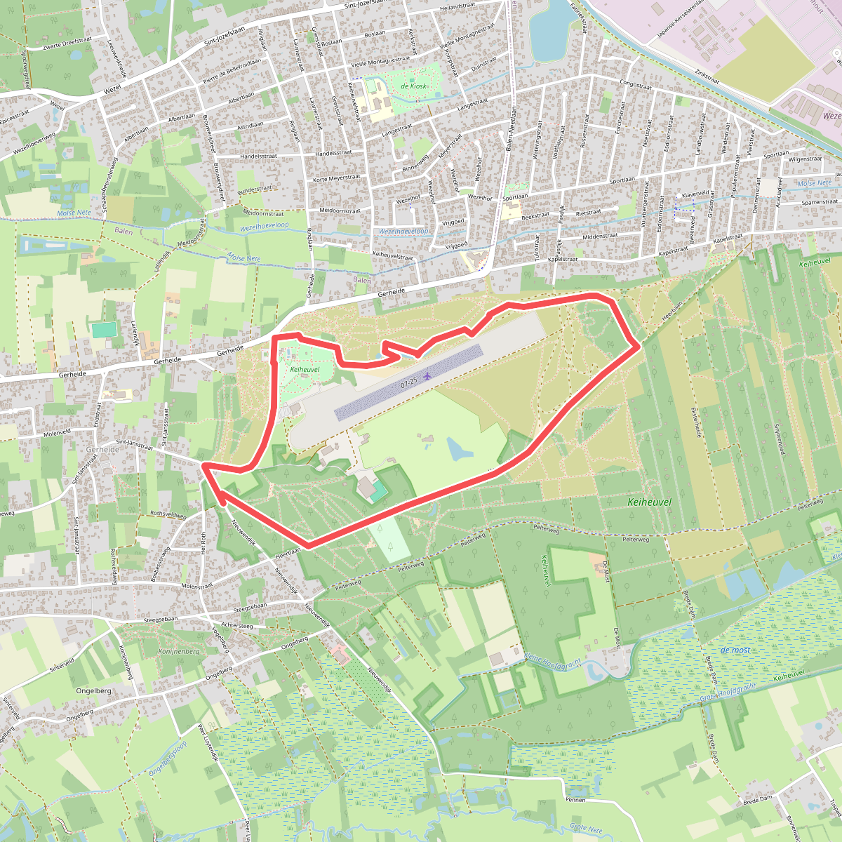 Keiheuvelwandeling - verkort traject