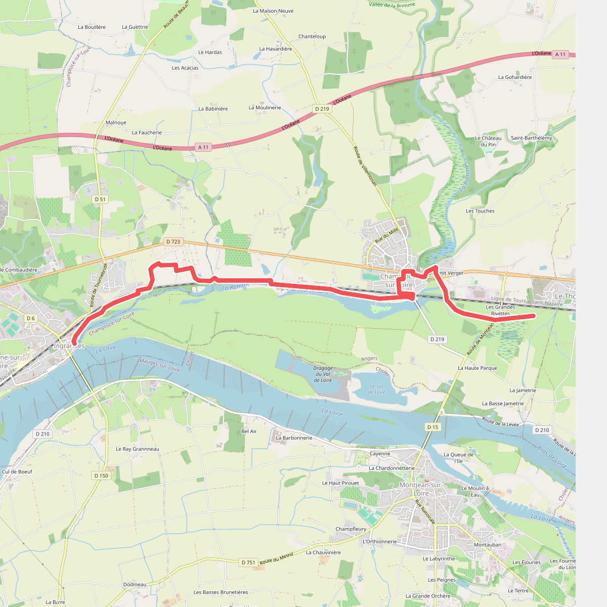 Vallée de la Loire Rive droite par Champtocé
