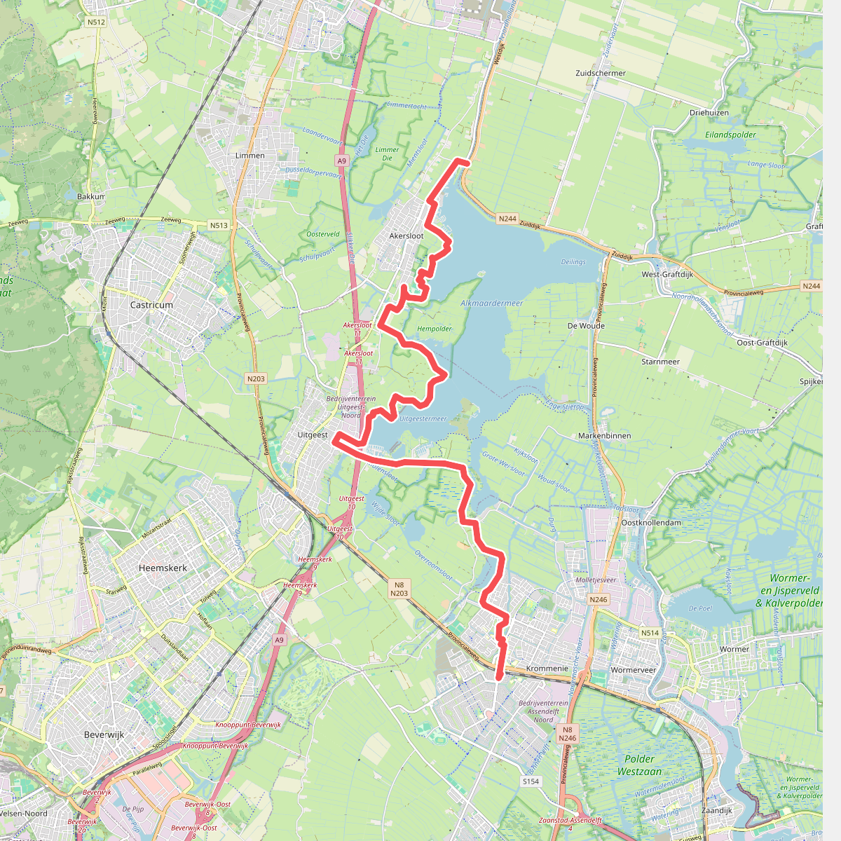 Akersloot - Krommenie · Noord-Hollandpad etappe 11