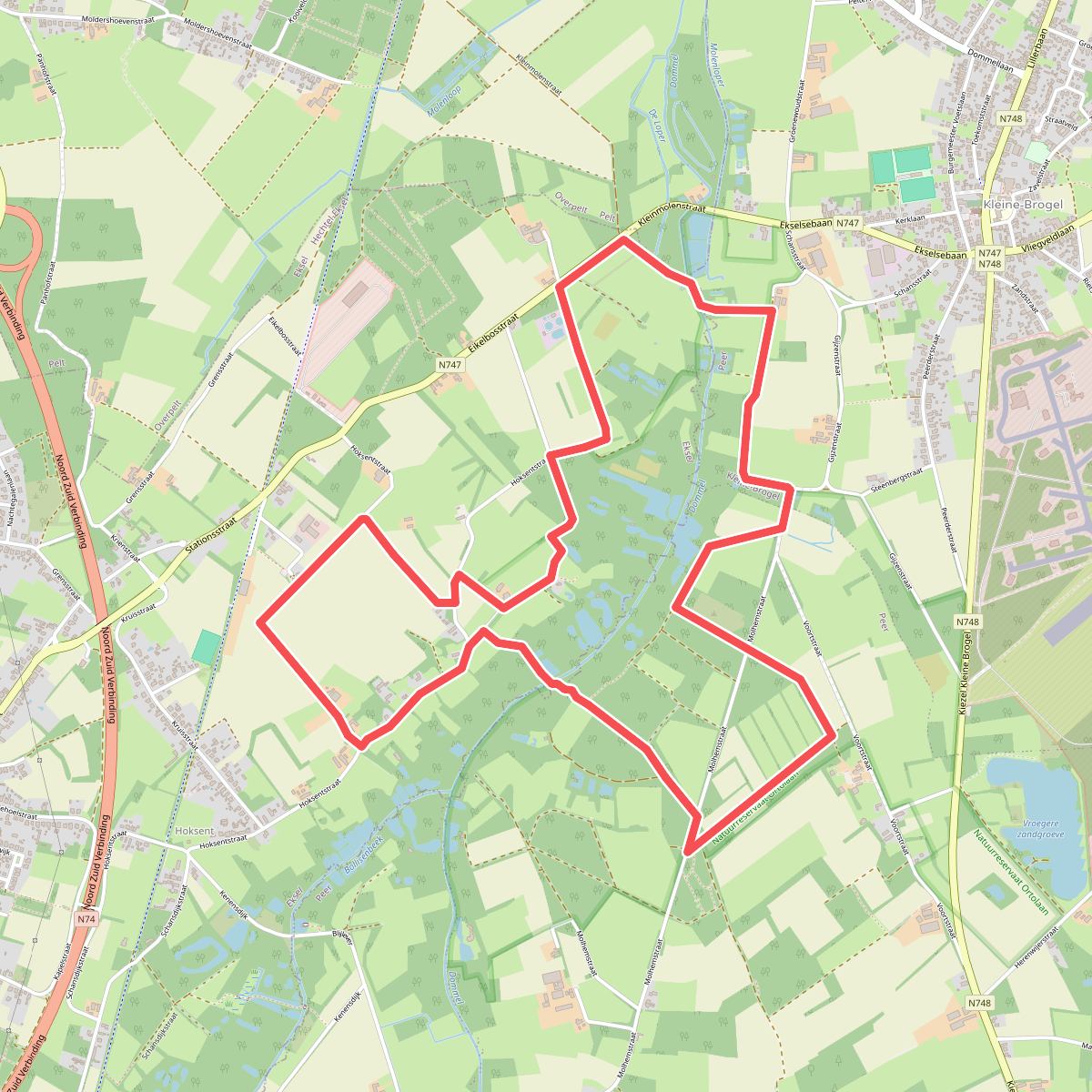Hoksent-Molhem - Oranje (Langs erfgoedbakens)