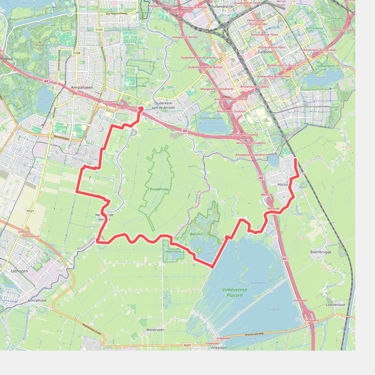 Ouderkerk aan de Amstel - Abcoude · Noord-Hollandpad etappe 14