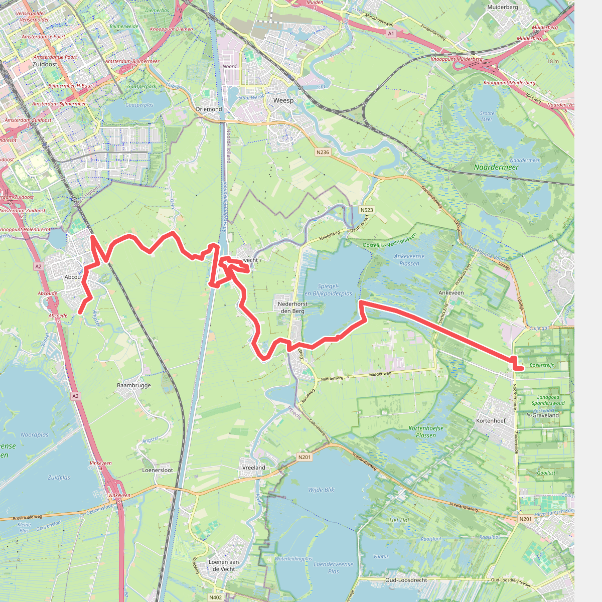 Abcoude - 's Graveland · Noord-Hollandpad etappe 15