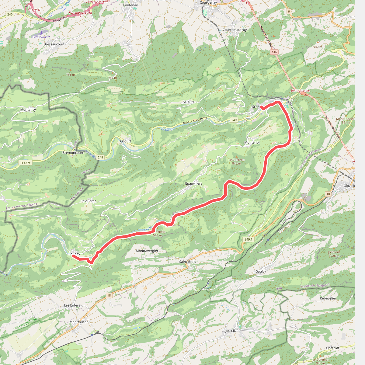 Au fil du Doubs - Etappe 4