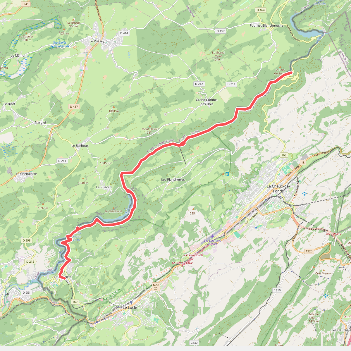 Au fil du Doubs - Etappe 1
