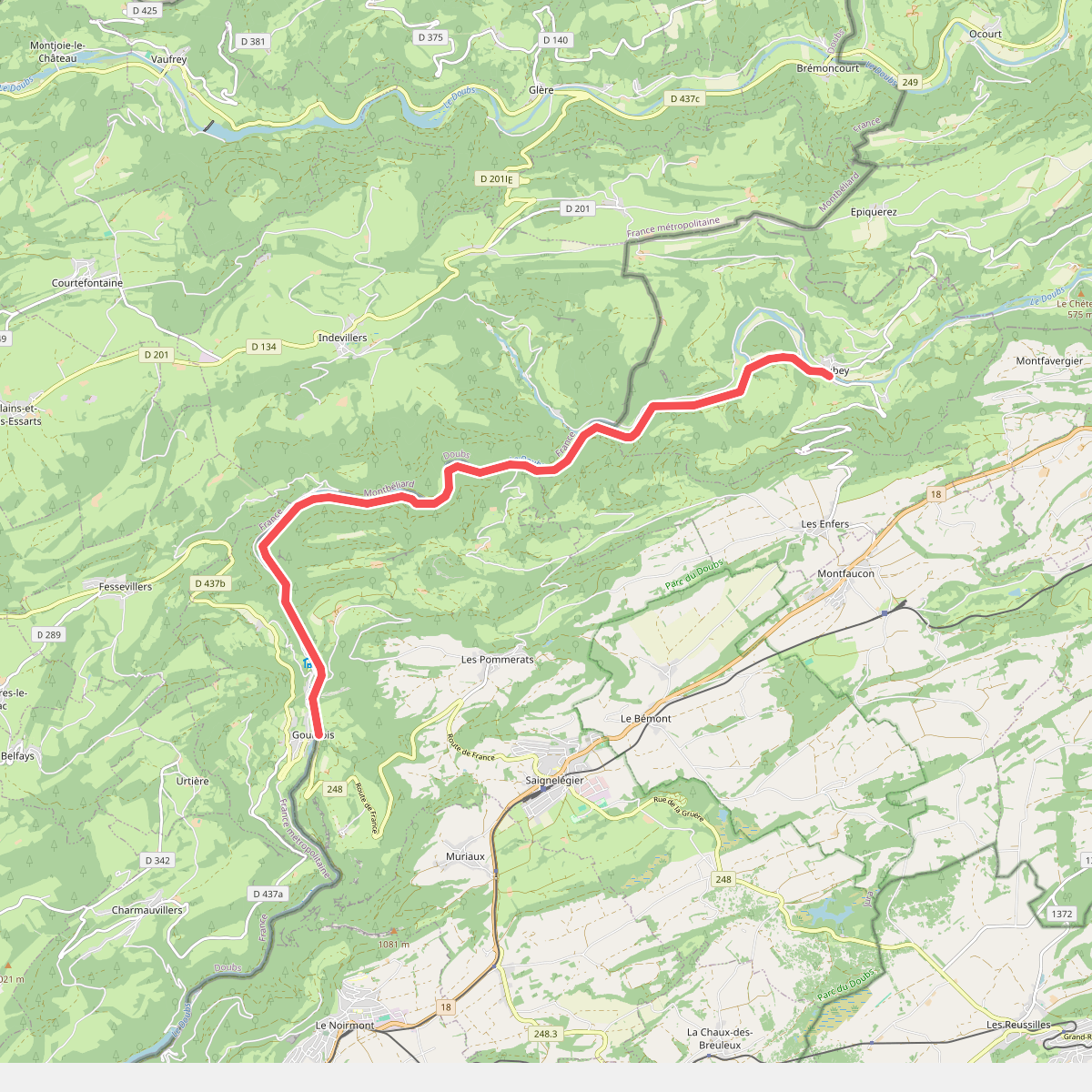 Au fil du Doubs - Etappe 3