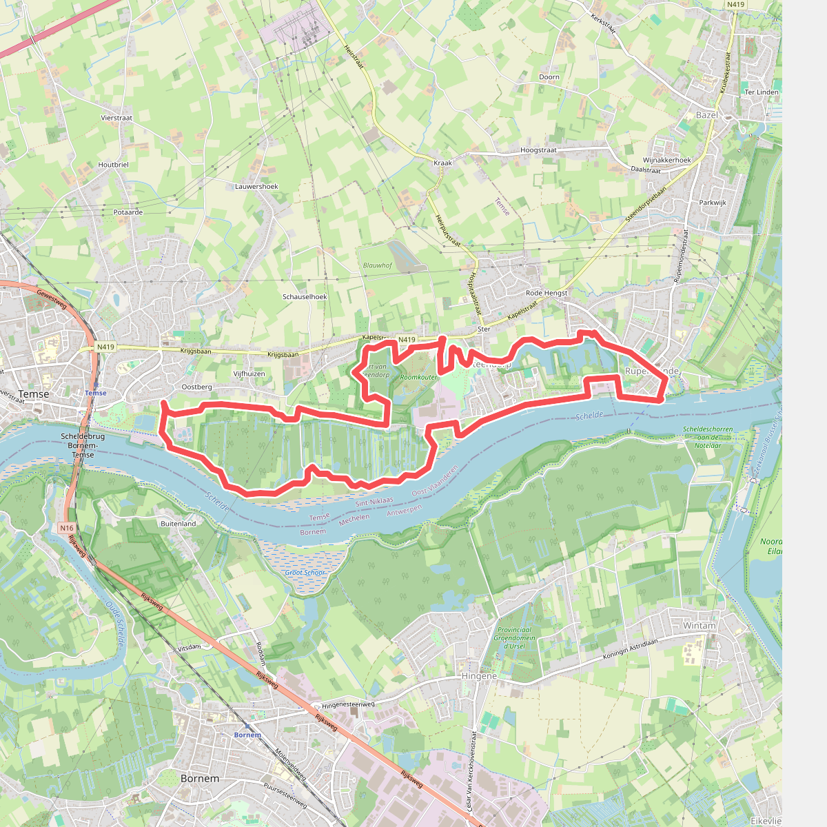Steendorp Wandelroute