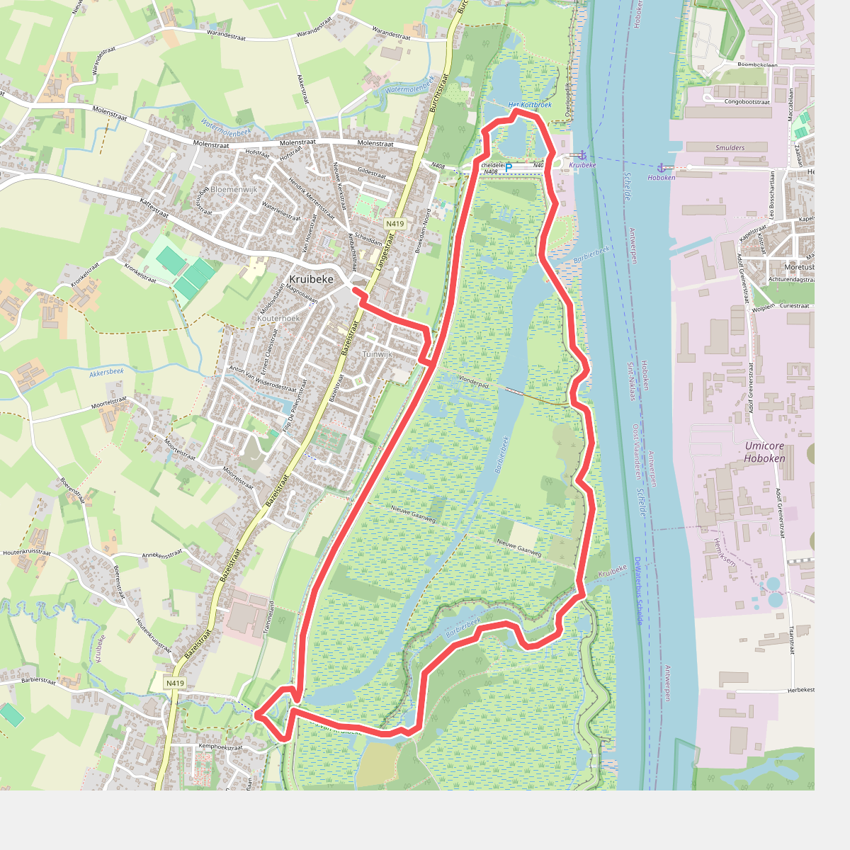 Barbierbeek Wandelroute