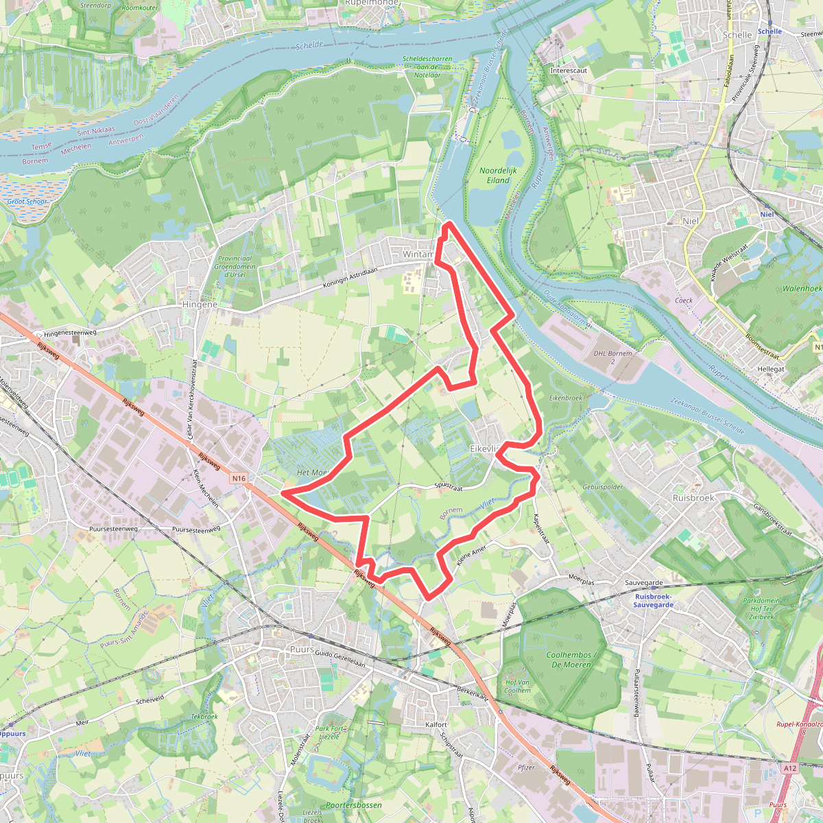 Eikevliet Vliet- En Moerwandeling