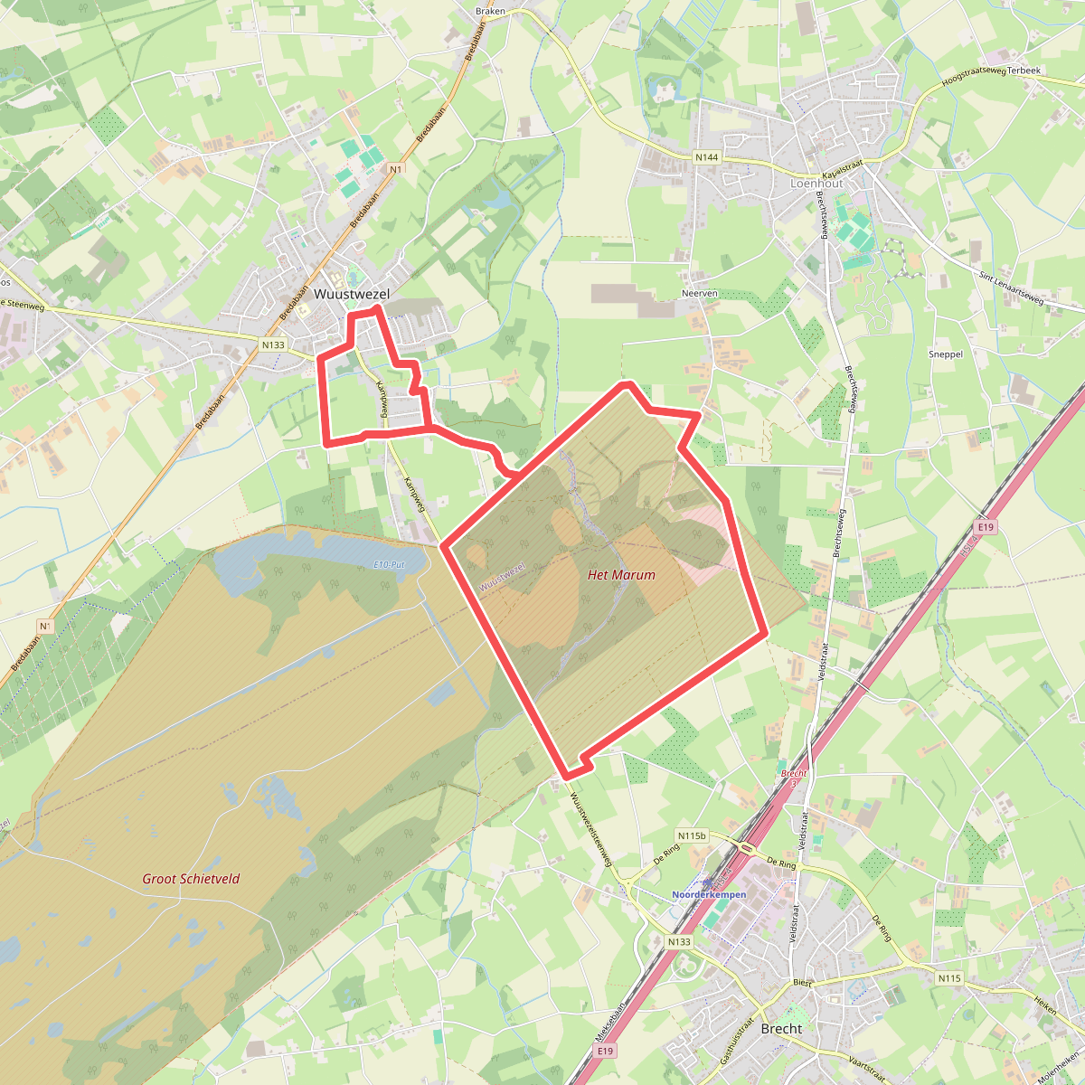 Rond het Marum wandelroute