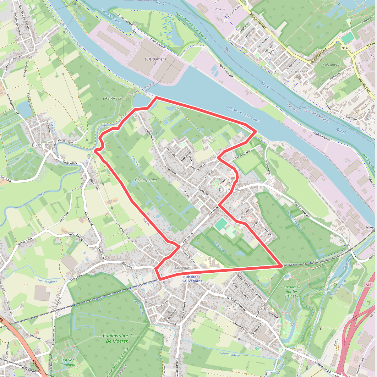In Ruisbroek wandelroute