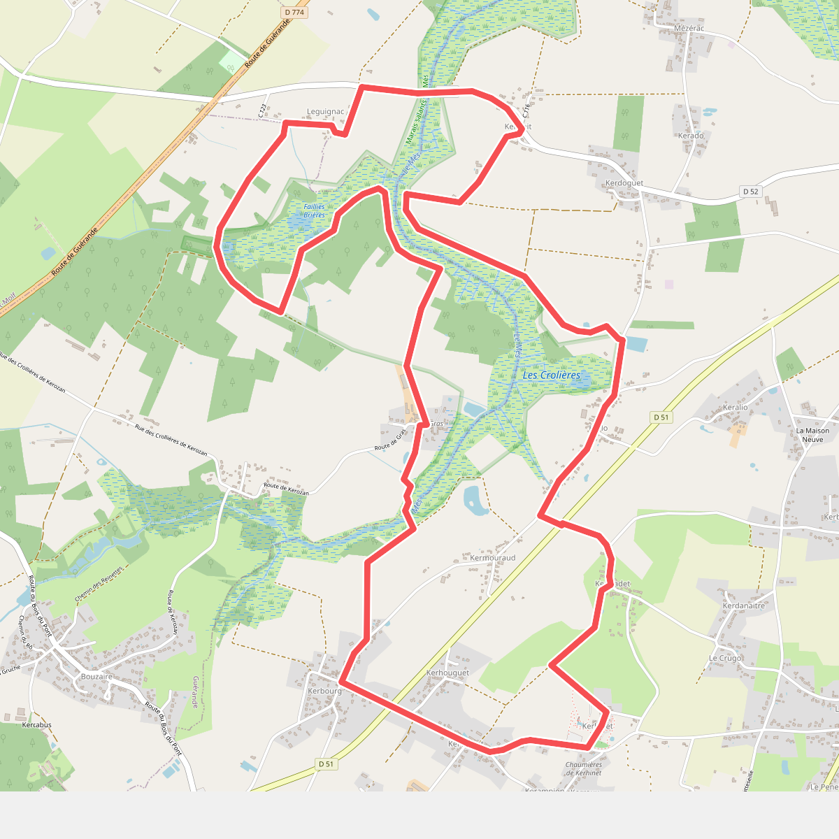 Entre chaumières et marais