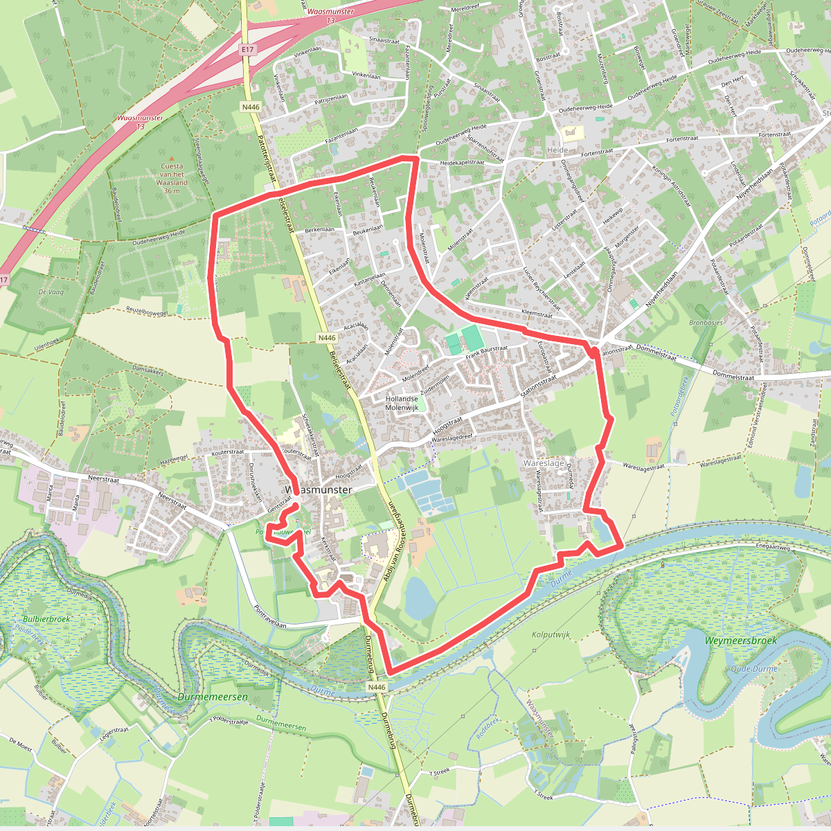 Roosenberg Wandelroute (Blauw)