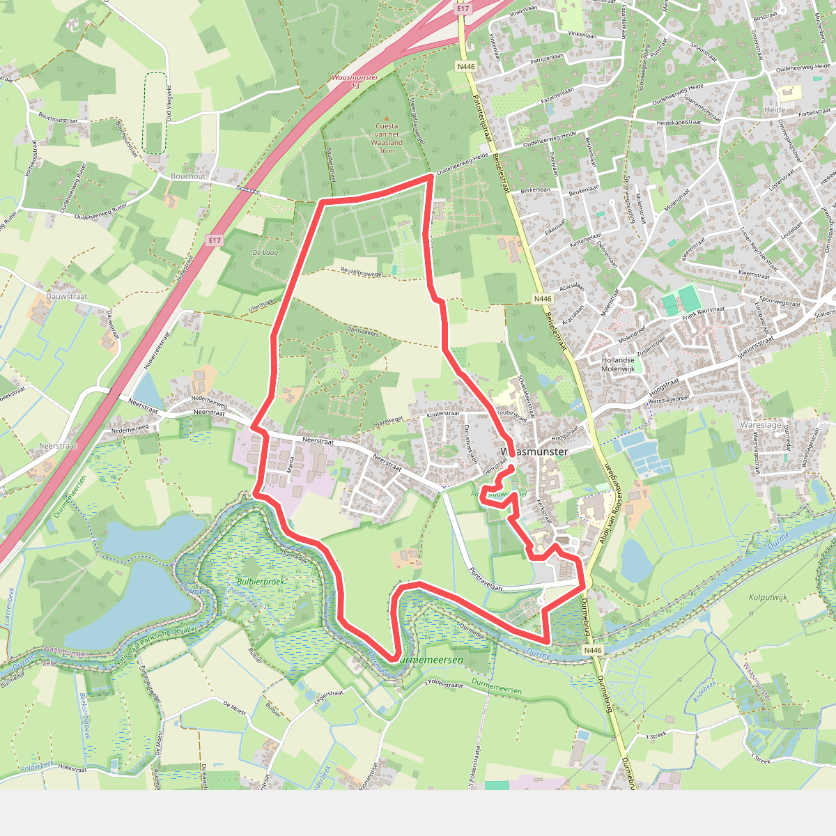 Roosenberg Wandelroute (Rood)