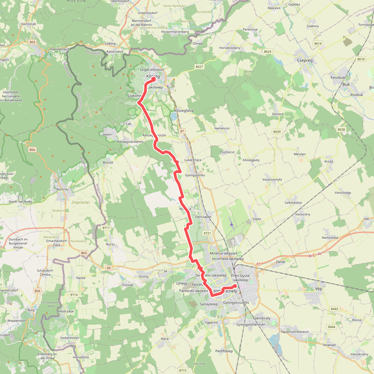 Via Sancti Martini HW-11-01 (Szombathely – Köszeg)