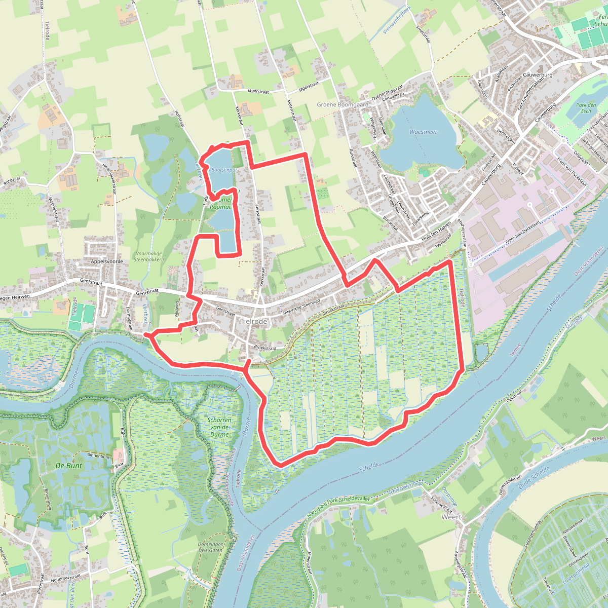 De Roomacker wandelroute