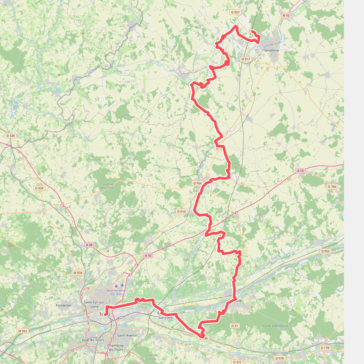 Chemin de Trèves, Vendôme - Tours