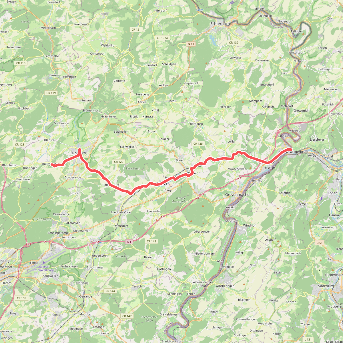 Via Sancti Martini HW-40-01 Mertert (Lux) - Junglinster