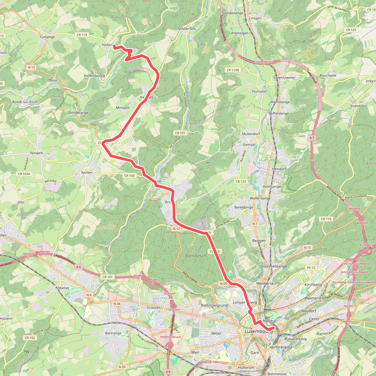 Via Sancti Martini HW-40-03 Luxembourg - Hollenfels
