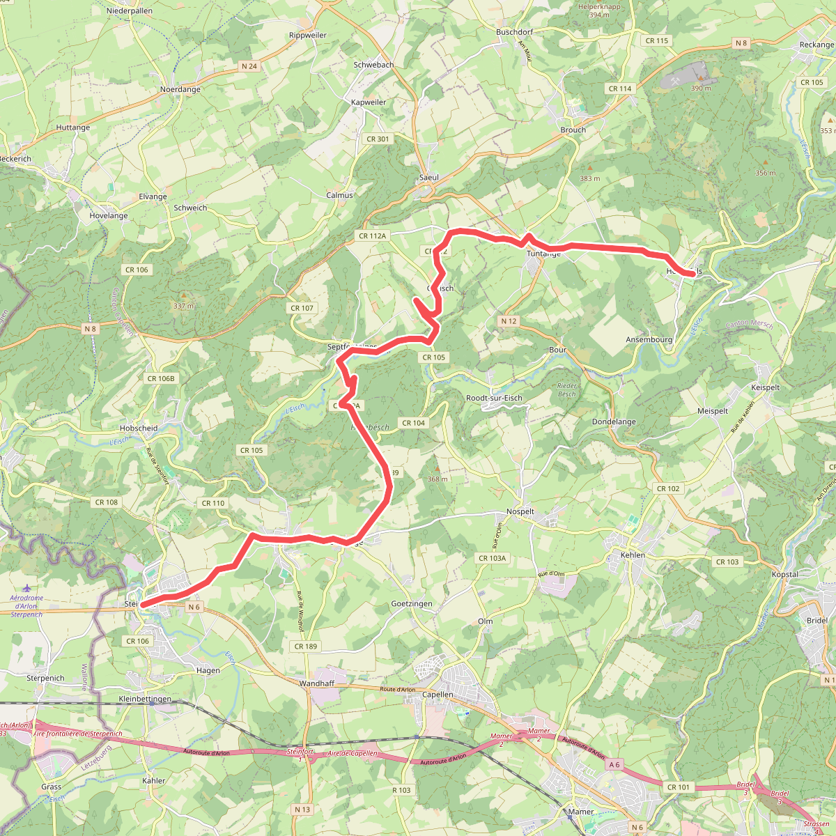 Via Sancti Martini HW-40-04 Hollenfels - Steinfort