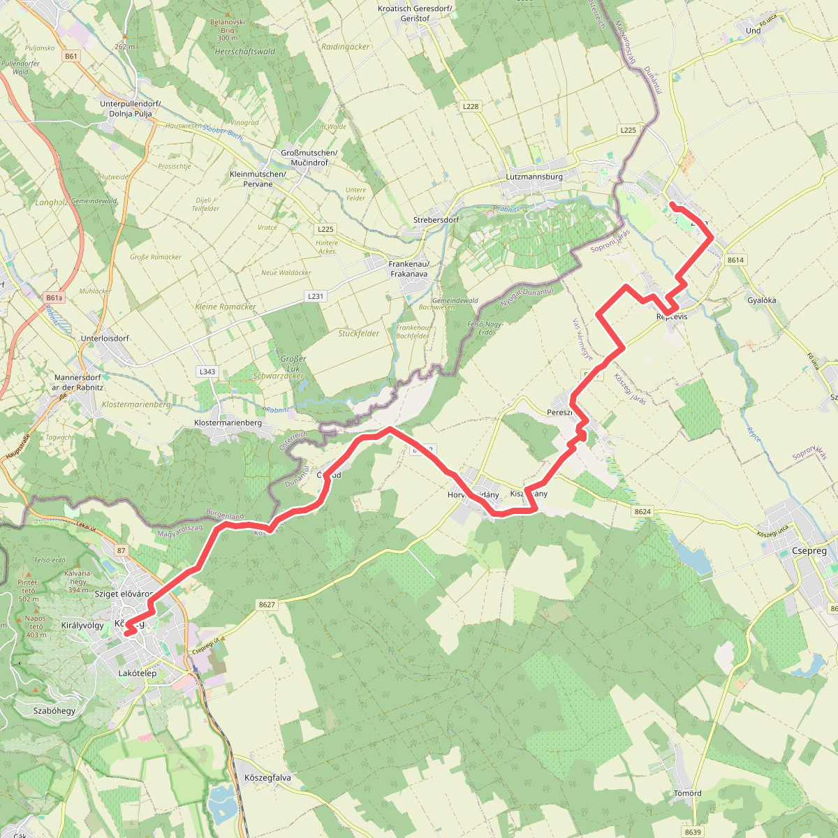 Via Sancti Martini HW-11-02 (Kőszeg – Zsira)