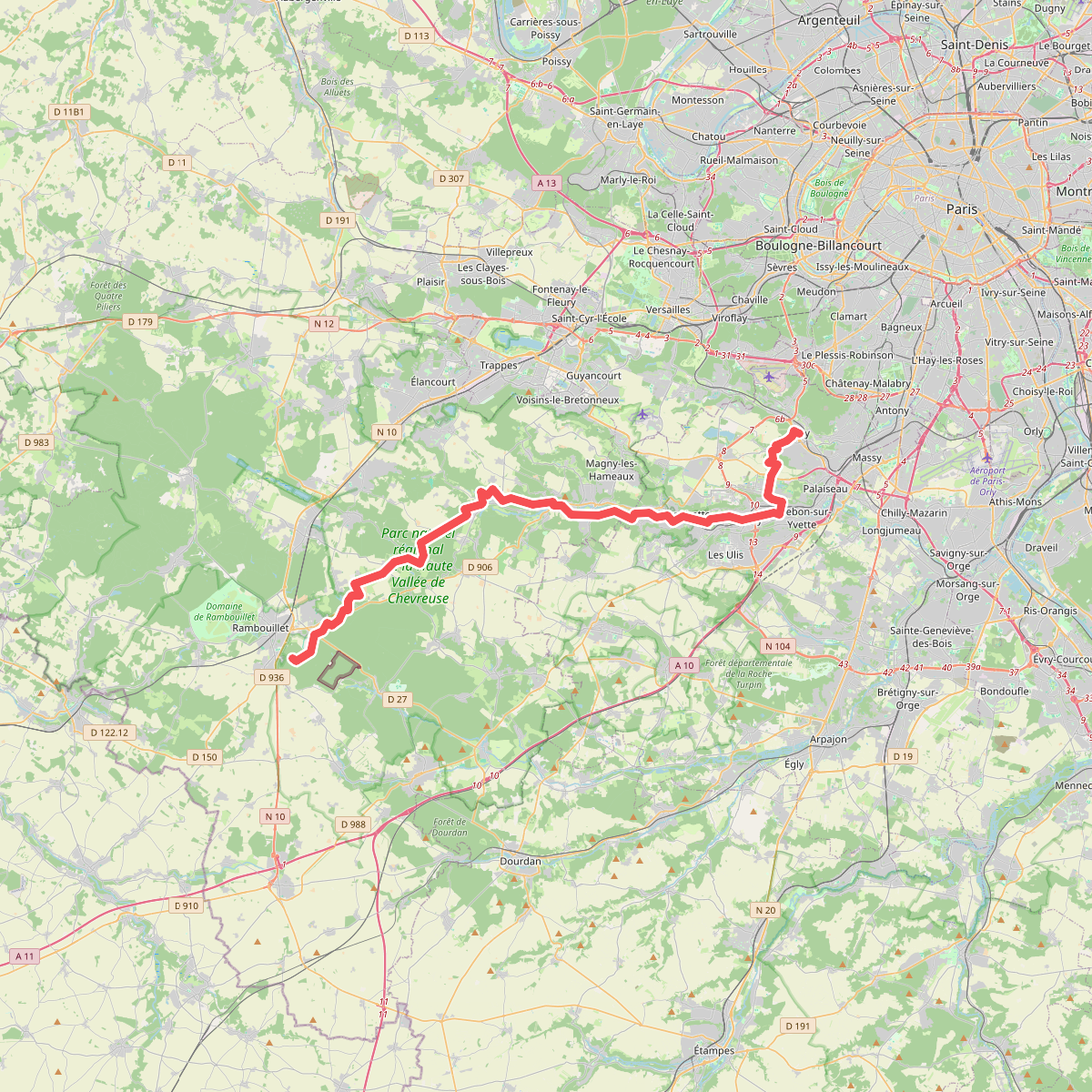 Chemin de Trèves, Igny - Rambouillet