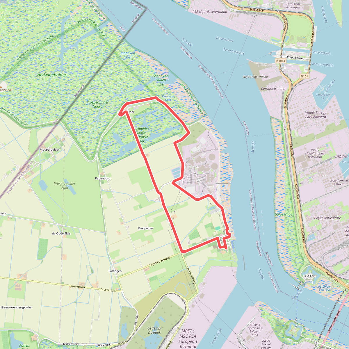 Wandeling spookdorp Doel