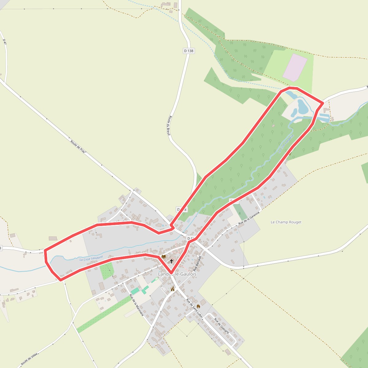 Randonnée non balisée de Landes-le-Gaulois