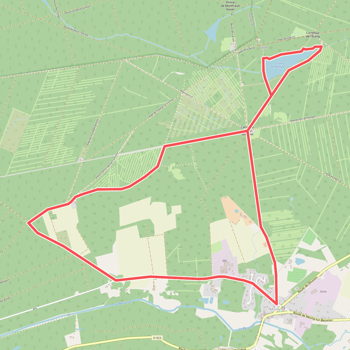 Circuit de l'étang de Montperché
