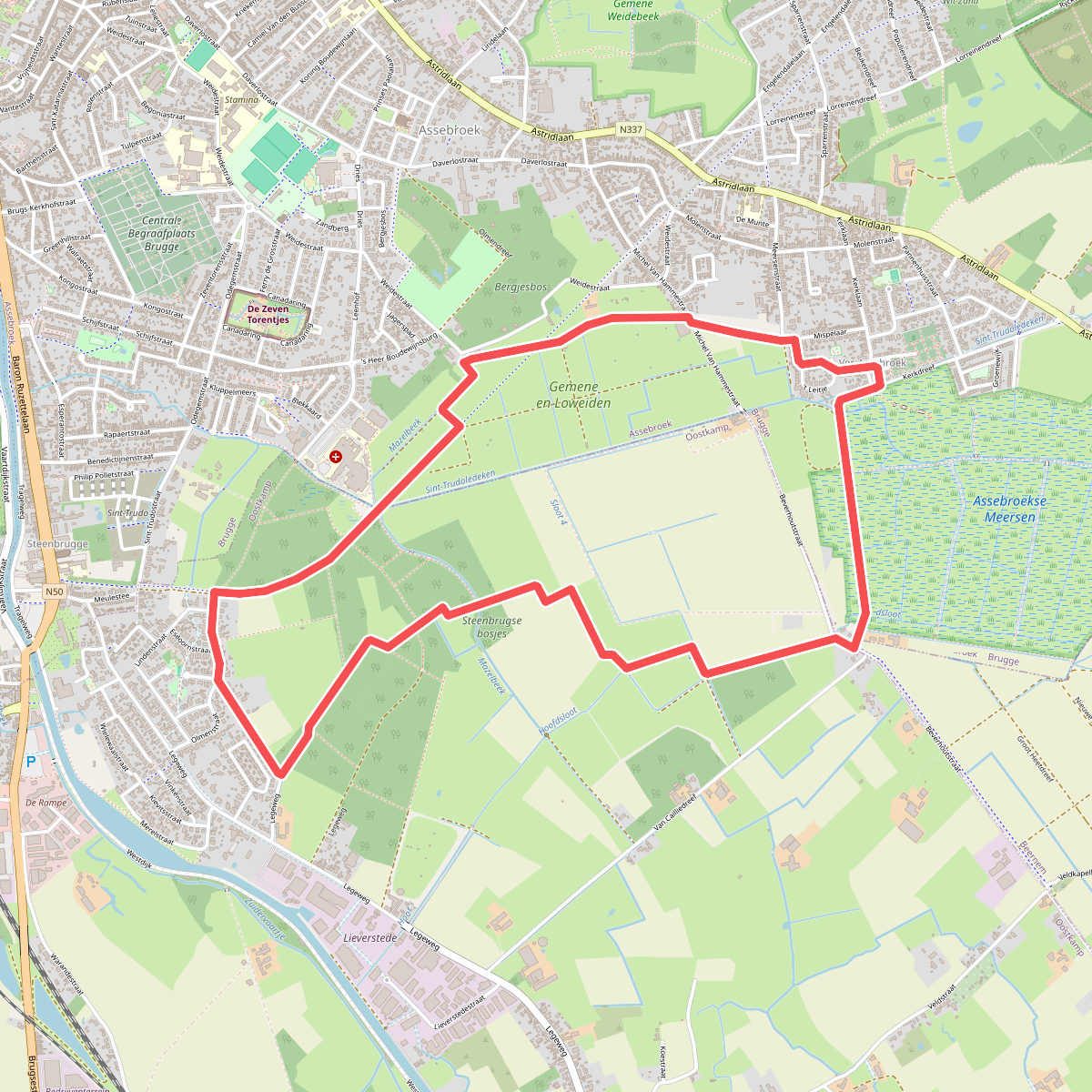 Meersen wandelroute