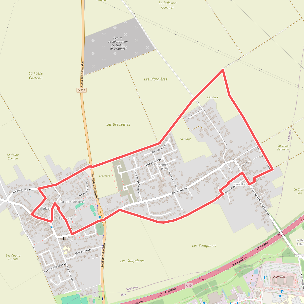 Circuit de sentes en chemins