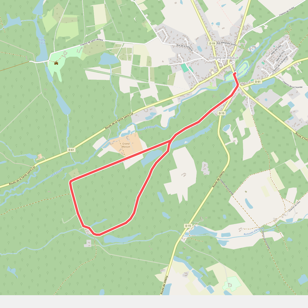 Boucle Bleue Ligny-le-Ribault