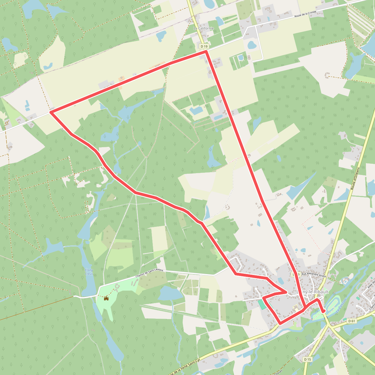 Boucle Jaune Ligny-le-Ribault