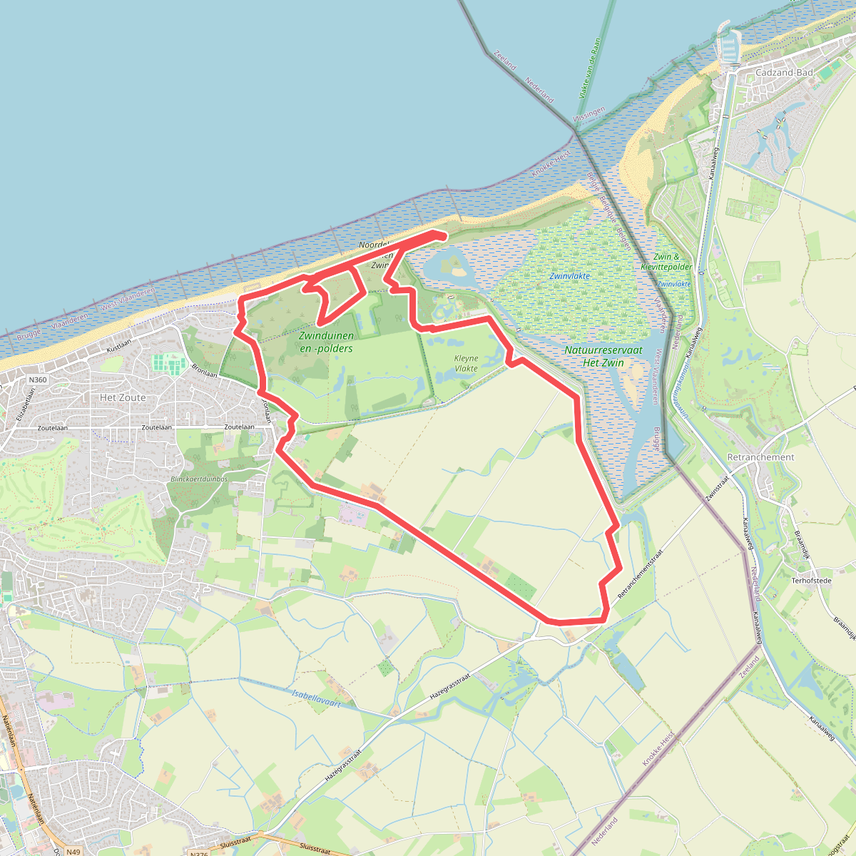 Wandelen in de Zwinregio