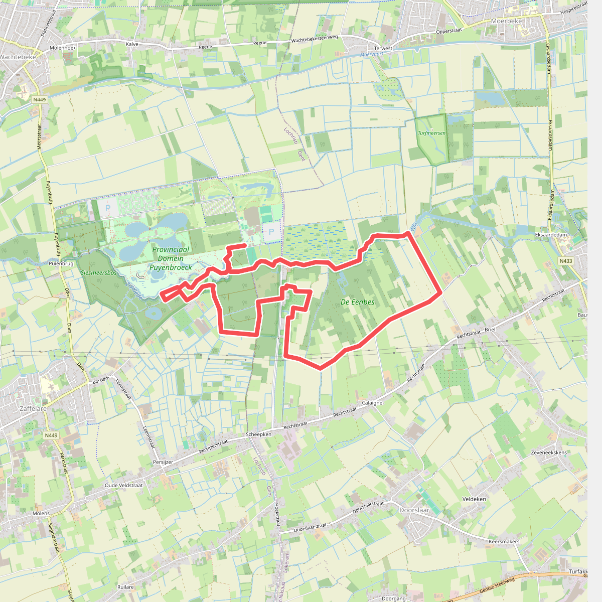 Puyenbroeck wandelroute