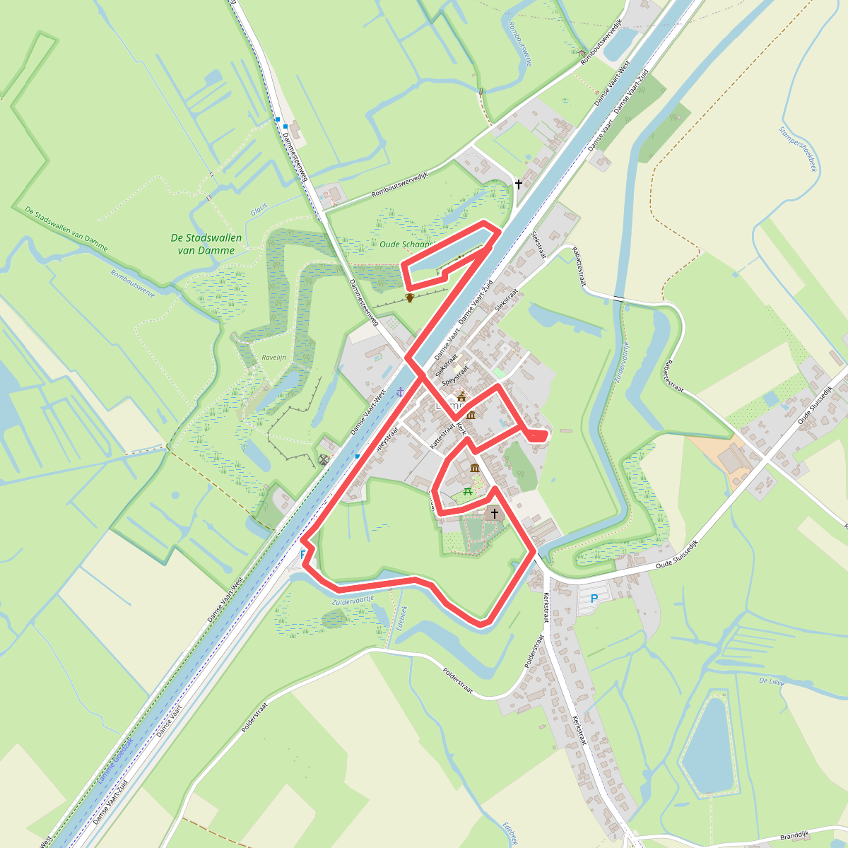Walking Museum Route (kort)