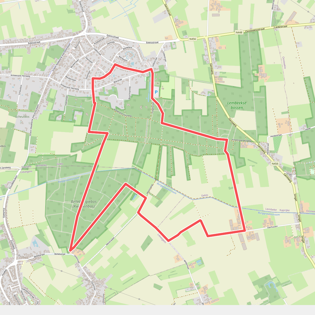 Lembeekse Bossen Wandelroute