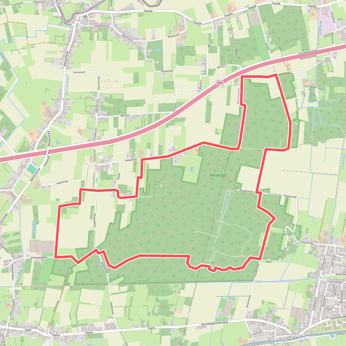 Heidebos wandelroute