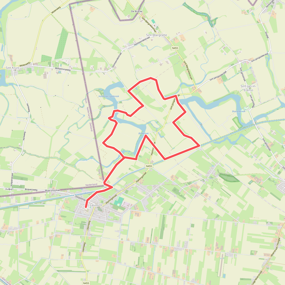 Langs Meetjeslandse Kreken Wandelroute