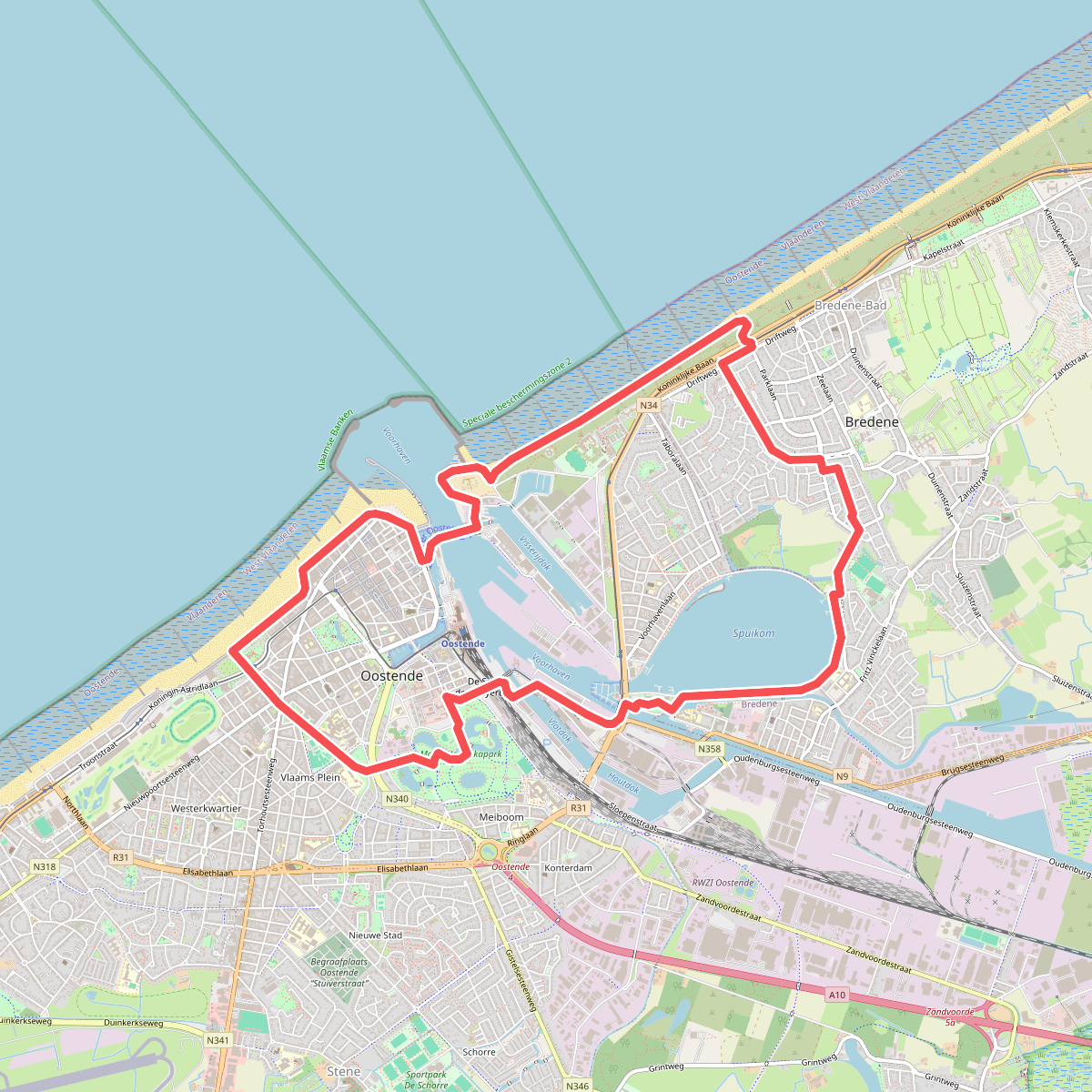 Wandelen in Oostende